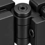Matte Black Adjustable Shower Glass Connector — Finish Concept