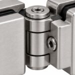 Matte Silver Adjustable Shower Glass Connector — Finish Concept