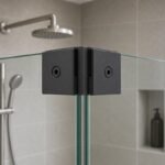 Matte Black 90 Degree Shower Glass Corner Clamp — Finish Concept