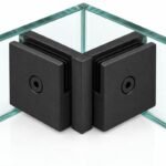 Matte Black 90 Degree Shower Glass Corner Clamp — Finish Concept