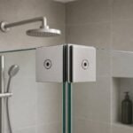 Matte Silver 90 Degree Shower Glass Corner Clamp — Finish Concept