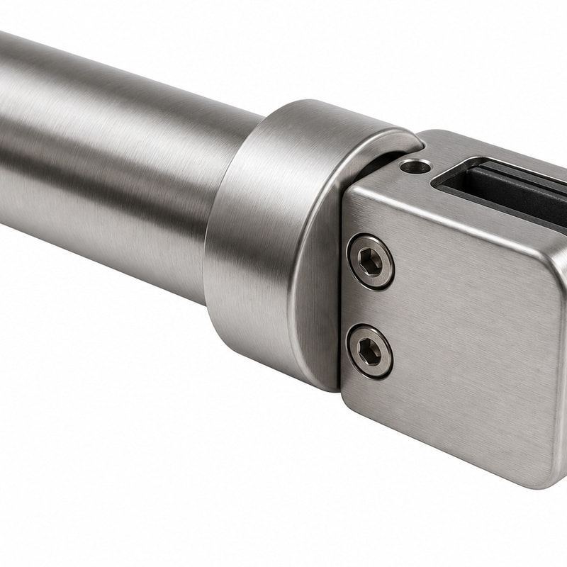 Round Shower Glass Stabilizer Bar