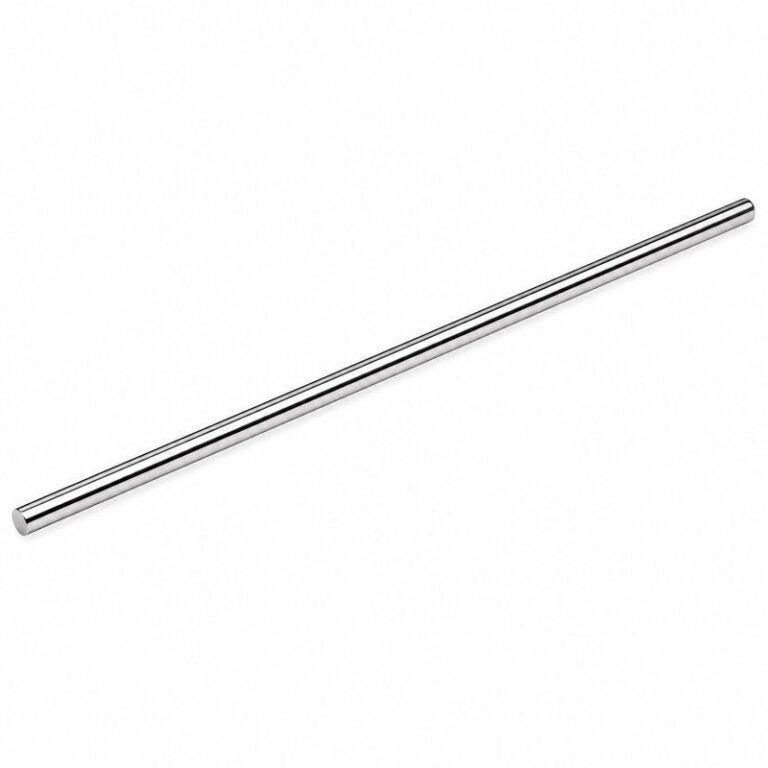 Polished Silver Round Shower Glass Stabilizer Bar — Finish Concept
