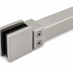 Square Shower Glass Support Bar