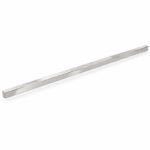 Polished Silver Square Shower Glass Support Bar — Finish Concept