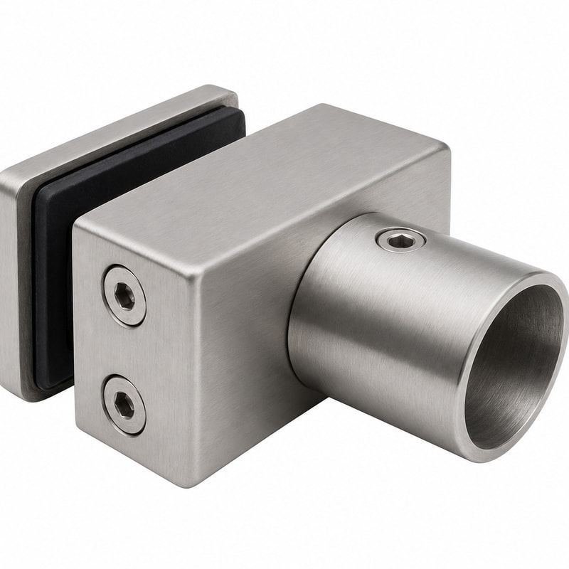Shower Glass-to-Bar Clamp