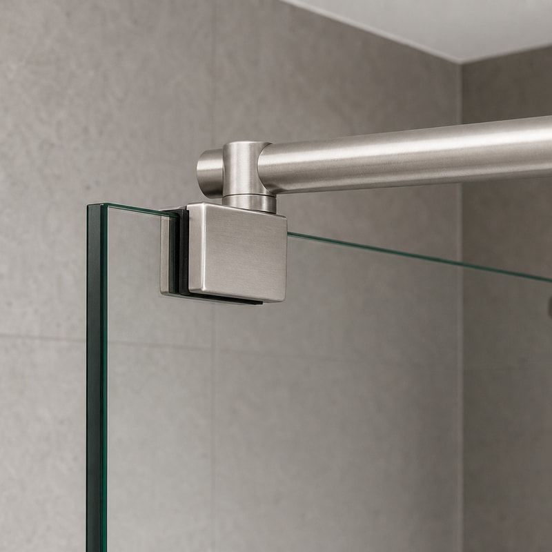 Shower Glass-to-Bar Clamp