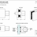 Polished Silver Shower Glass-to-Bar Clamp — Finish Concept