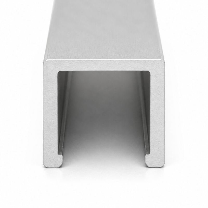 Aluminum U-Channel for Shower Glass