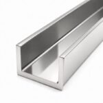 Polished Silver Stainless Steel Shower Glass U-Channel — Finish Concept