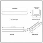 Polished Silver Stainless Steel Shower Glass U-Channel — Finish Concept