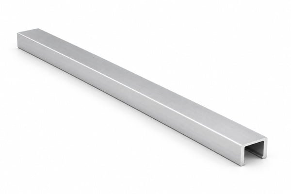 Aluminum U-Channel for Shower Glass - alternate view