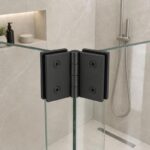 Matte Black 135 Degree Glass-to-Glass Shower Door Hinge — Finish Concept