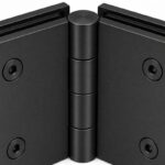 Matte Black 135 Degree Glass-to-Glass Shower Door Hinge — Finish Concept