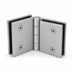 Matte Silver 135 Degree Glass-to-Glass Shower Door Hinge — Finish Concept