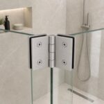 Matte Silver 135 Degree Glass-to-Glass Shower Door Hinge — Finish Concept