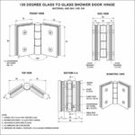 Matte Silver 135 Degree Glass-to-Glass Shower Door Hinge — Finish Concept