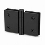 Matte Black 180 Degree Glass-to-Glass Shower Door Hinge — Finish Concept