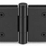 Matte Black 180 Degree Glass-to-Glass Shower Door Hinge — Finish Concept