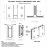 90 Degree Glass-to-Glass Shower Door Hinge