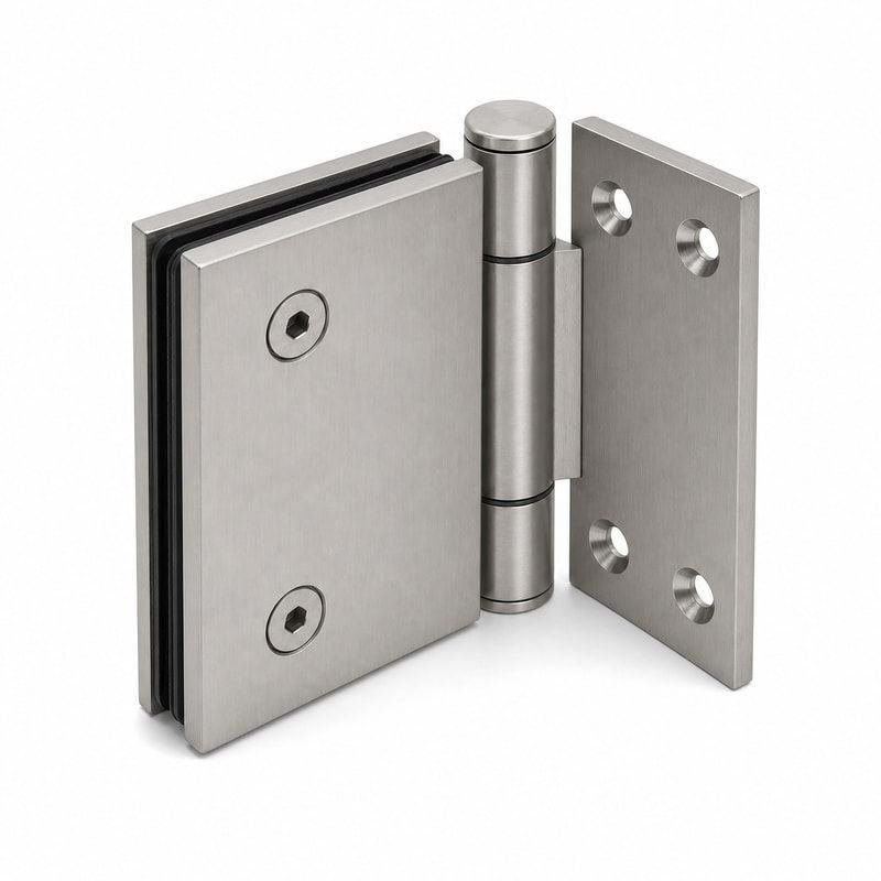 90 Degree Wall-to-Glass Shower Door Hinge