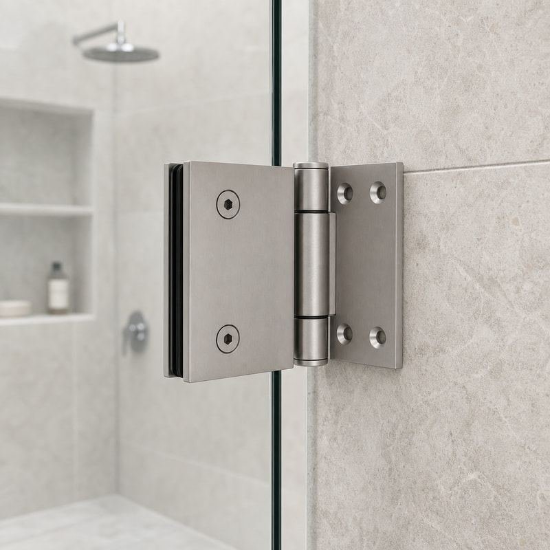90 Degree Wall-to-Glass Shower Door Hinge