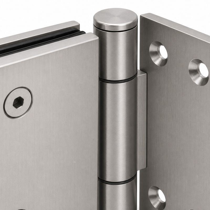 90 Degree Wall-to-Glass Shower Door Hinge