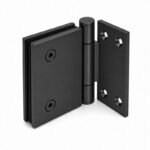 Matte Black 90 Degree Wall-to-Glass Shower Door Hinge — Finish Concept