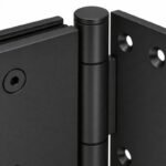 Matte Black 90 Degree Wall-to-Glass Shower Door Hinge — Finish Concept