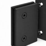 Matte Black 90 Degree Wall-to-Glass Shower Door Hinge — Finish Concept
