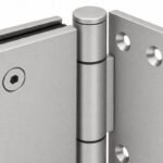 Matte Silver 90 Degree Wall-to-Glass Shower Door Hinge — Finish Concept