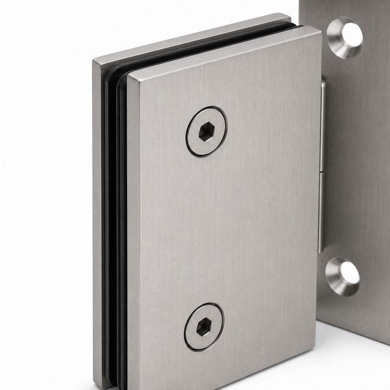 90 Degree Wall-to-Glass Shower Door Hinge