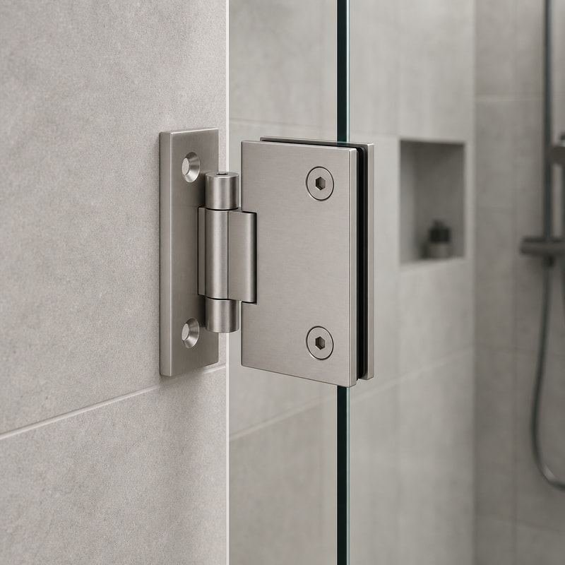 Adjustable Wall-Mount Shower Door Hinge