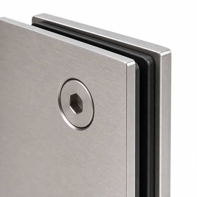 Adjustable Wall-Mount Shower Door Hinge