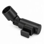 Matte Black Adjustable Shower Support Bar Bracket — Finish Concept