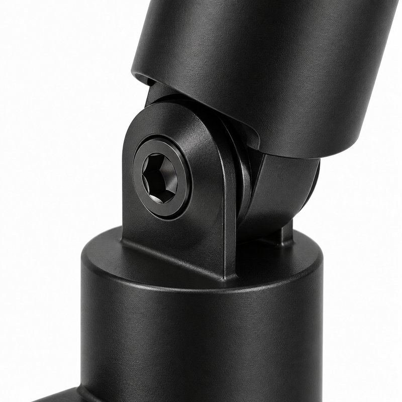 Matte Black Adjustable Shower Support Bar Bracket — Finish Concept