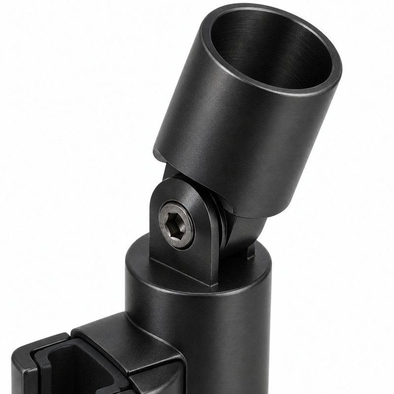 Matte Black Adjustable Shower Support Bar Bracket — Finish Concept