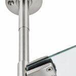 Adjustable Glass-to-Ceiling Shower Support Bar