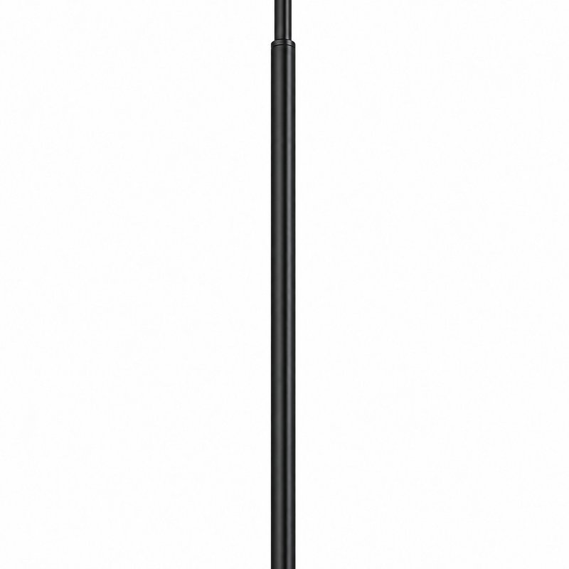 Matte Black Adjustable Glass-to-Ceiling Shower Support Bar — Finish Concept