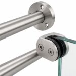Glass-to-Wall Shower Support Bar