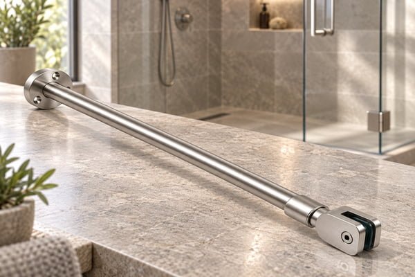 Shower Support Bars: Specifying Length, Adjustment and Mounting Connections