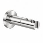 Polished Silver Wall-Mounted Shower Support Bracket — Finish Concept