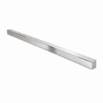 Polished Silver Shower Threshold Water Bar — Finish Concept