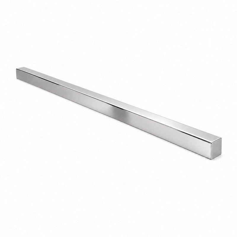 Polished Silver Shower Threshold Water Bar — Finish Concept