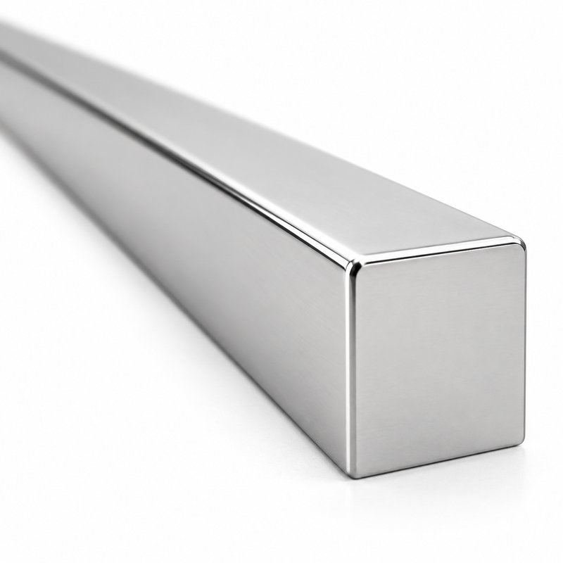Polished Silver Shower Threshold Water Bar — Finish Concept