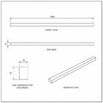 Polished Silver Shower Threshold Water Bar — Finish Concept