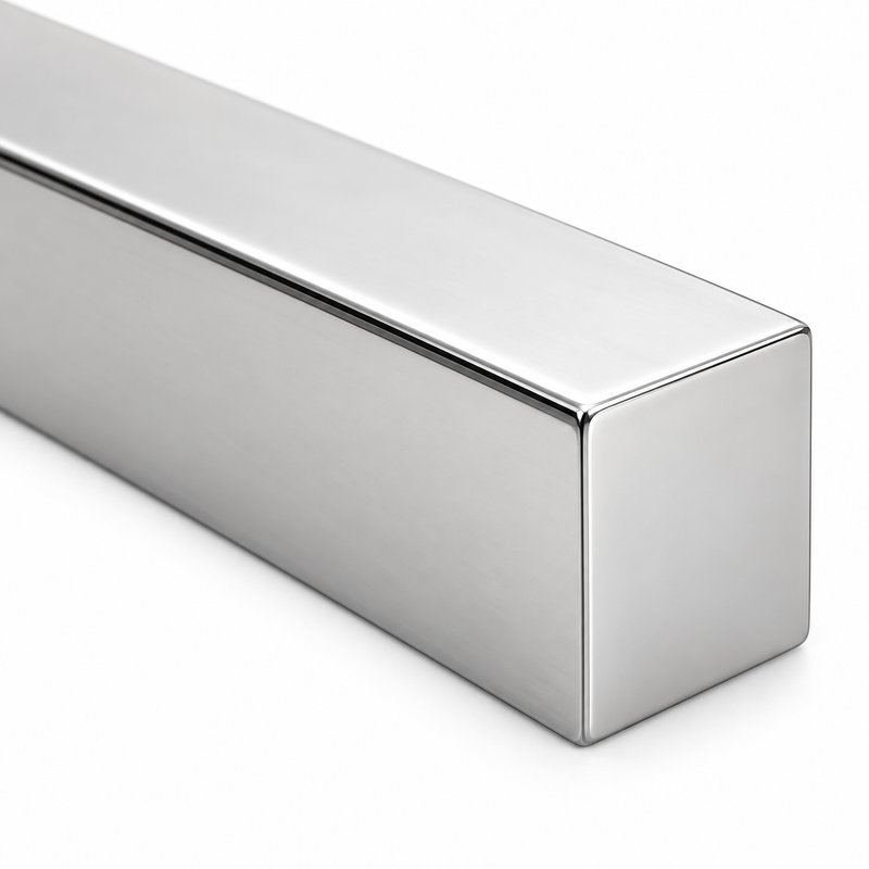 Polished Silver Shower Threshold Water Bar — Finish Concept