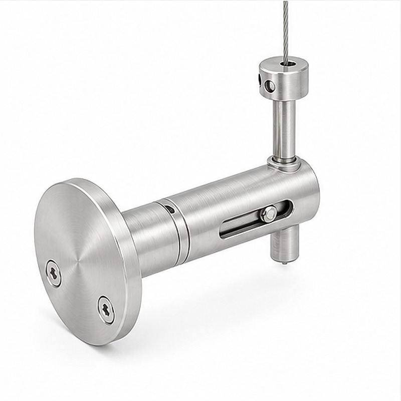 Slotted Adjustable Cable Support — Silver appearance