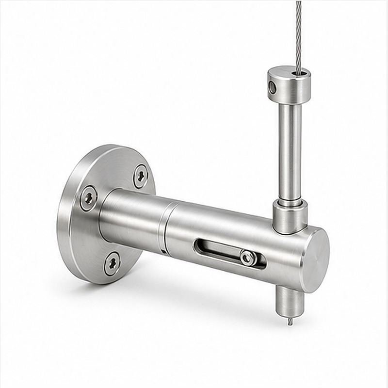 Slotted Adjustable Cable Support — Silver appearance