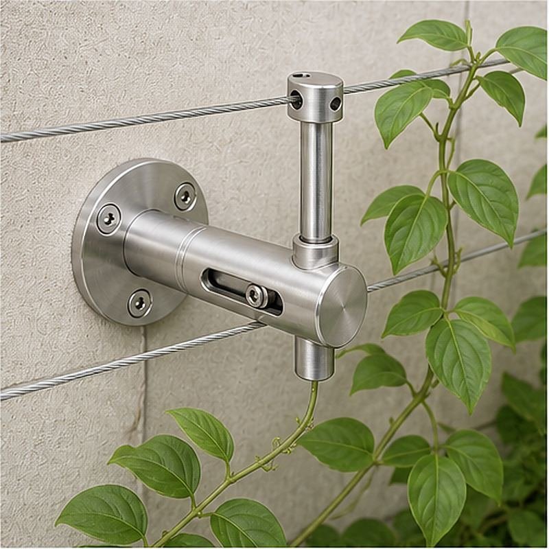 Slotted Adjustable Cable Support — Silver appearance